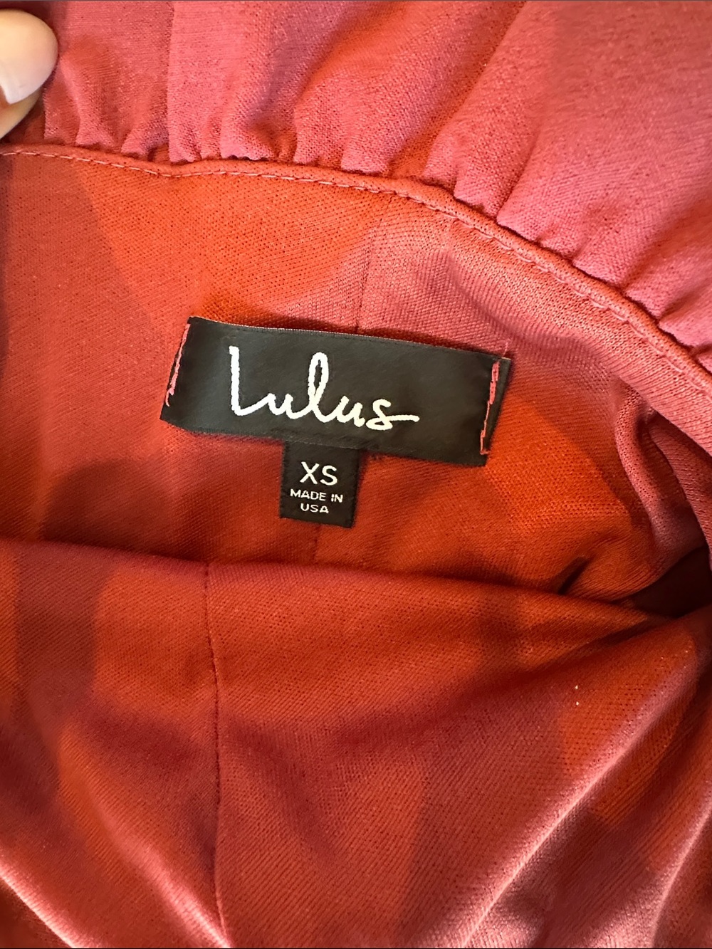 Lulu's Rustic Red Strapless Mini Dress - Picture 3 of 4